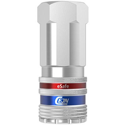 CEJN Zinc Plated Steel Esafe Vented Safety Coupling Female ISO