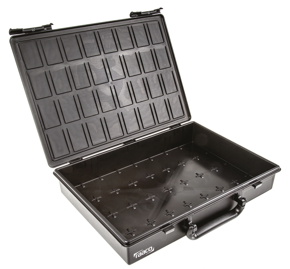 104203 Raaco Anti-Static Polypropylene ESD Box 338 mm (L) 260mm (W) 57 mm (H)