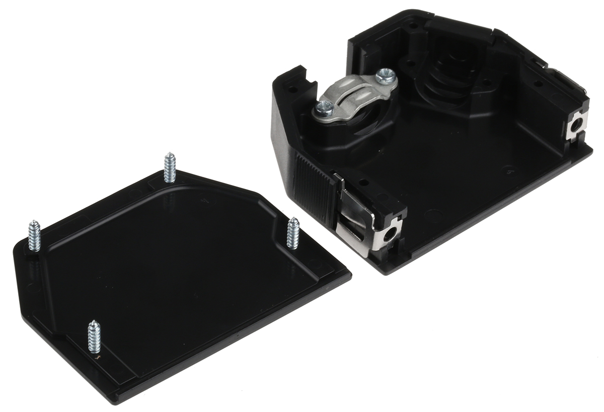 104250b001 Provertha 104 Series ABS Straight D-Sub Backshell, 25 Way