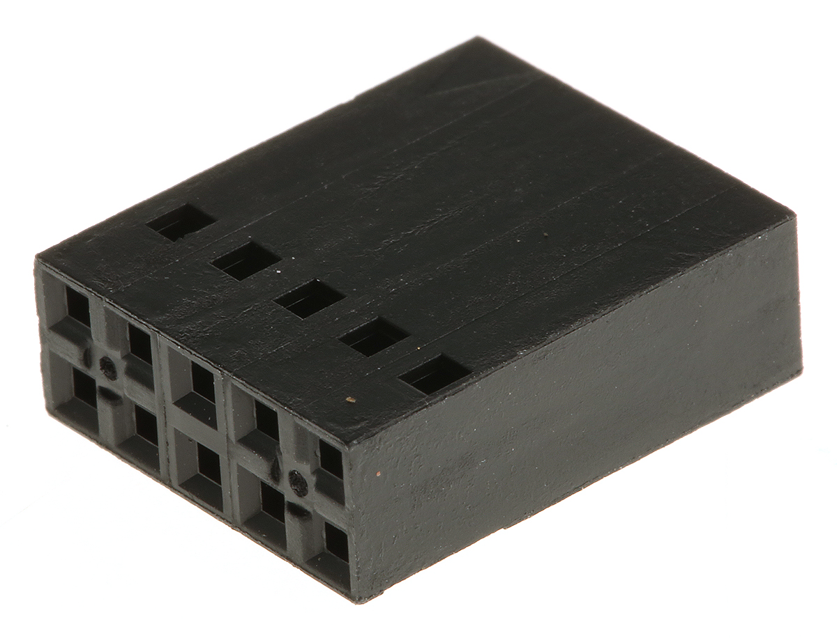 TE Connectivity, AMPMODU Short Point Female Connector Housing,  2.54 mm Pitch,  10 Way,  2 Row Straight