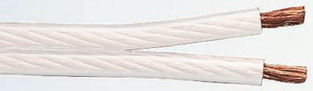 Bedea 2 Core Audio Cable Screened, 100 m, White