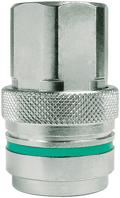 CEJN Brass Pipe Fitting 3/8 in G Threaded Coupler, Female 3/8 in to Female 3/8 in
