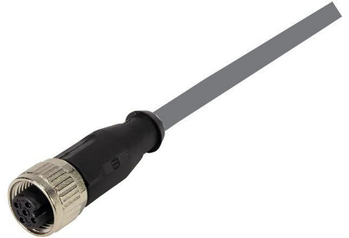 HARTING Female 4 way M12 to Female Free End Sensor Actuator Cable, 10 m