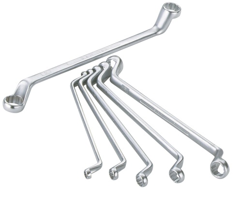 SAM 10-Piece Spanner Set, 6 x 7 to 30 x 32 mm, Chrome Vanadium Steel