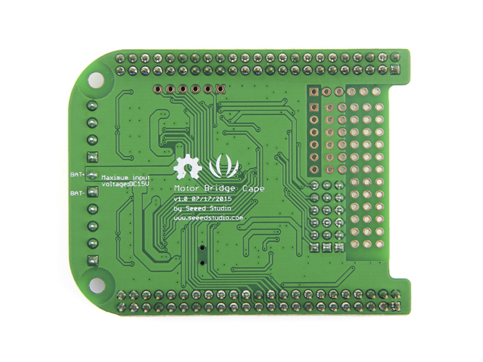 105030006 Seeed Studio Motor Bridge Cape Motor Bridge for STM32F0, TB6612FNG for Beagle Bone
