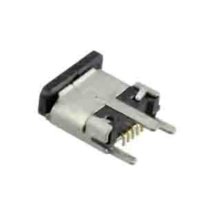 Molex Vertical, Panel Female- 1 Port Type Micro USB Type B USB Connector USB 2.0
