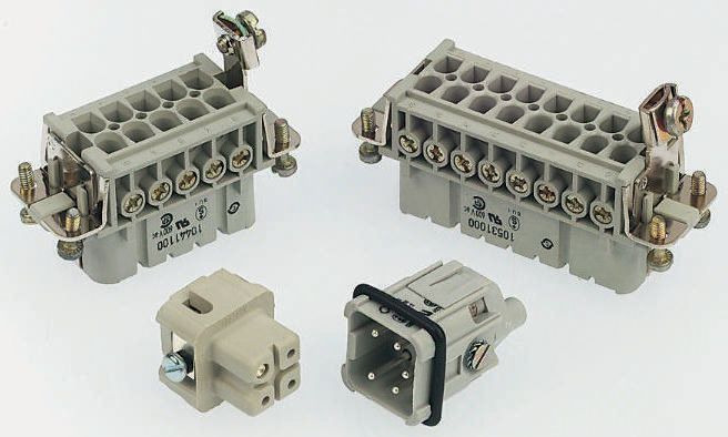 EPIC Heavy Duty Power Connector Insert, 10A, H-A Series Female, 32 Contacts
