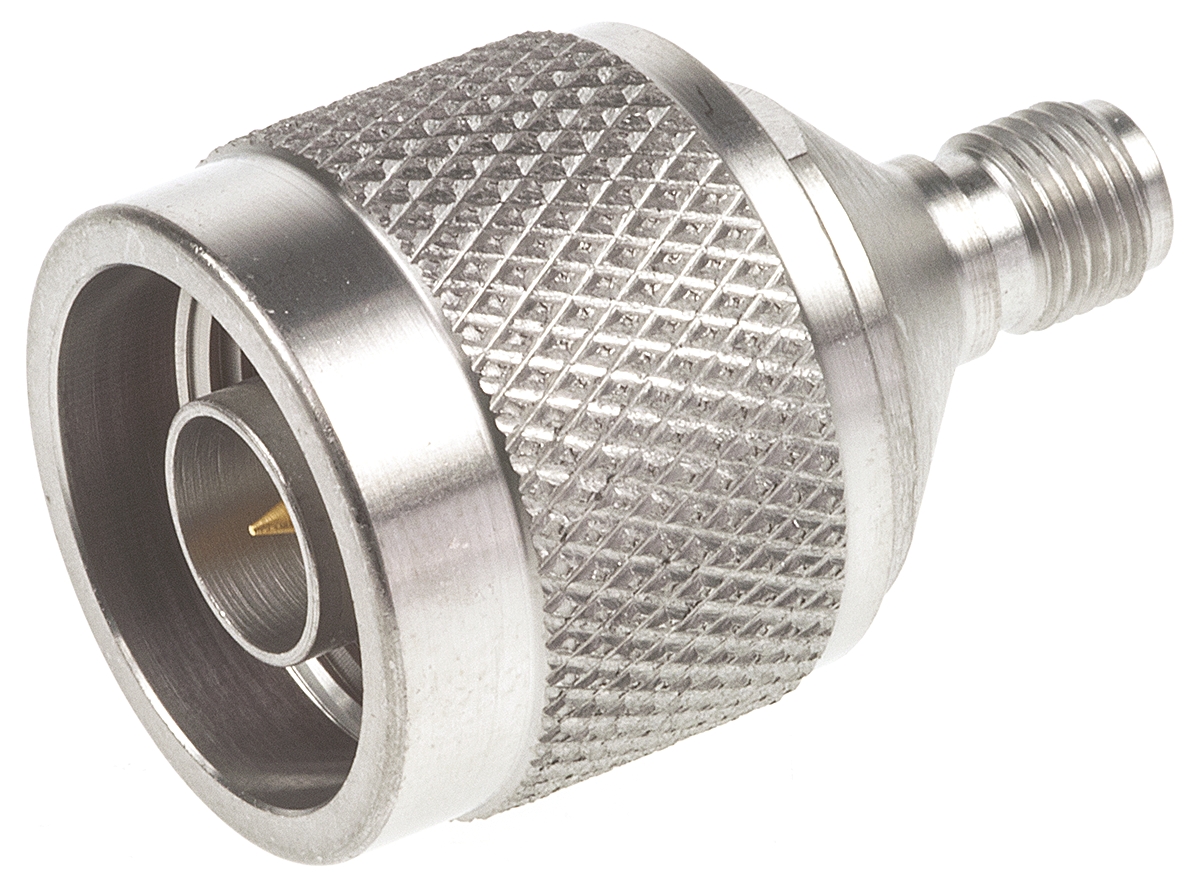 TE Connectivity Straight 50 Ω RF Adapter 18GHz Male Female