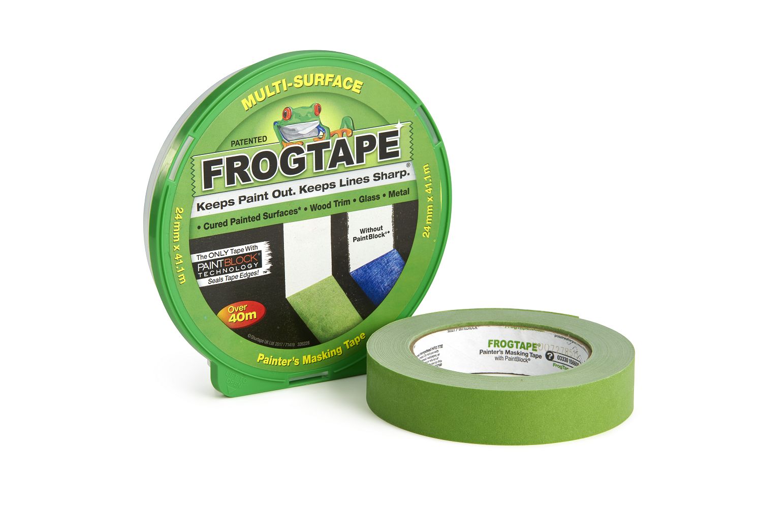 105941 FROGTAPE 150182 Green FrogTape Masking Tape 24mm x 41.1 m