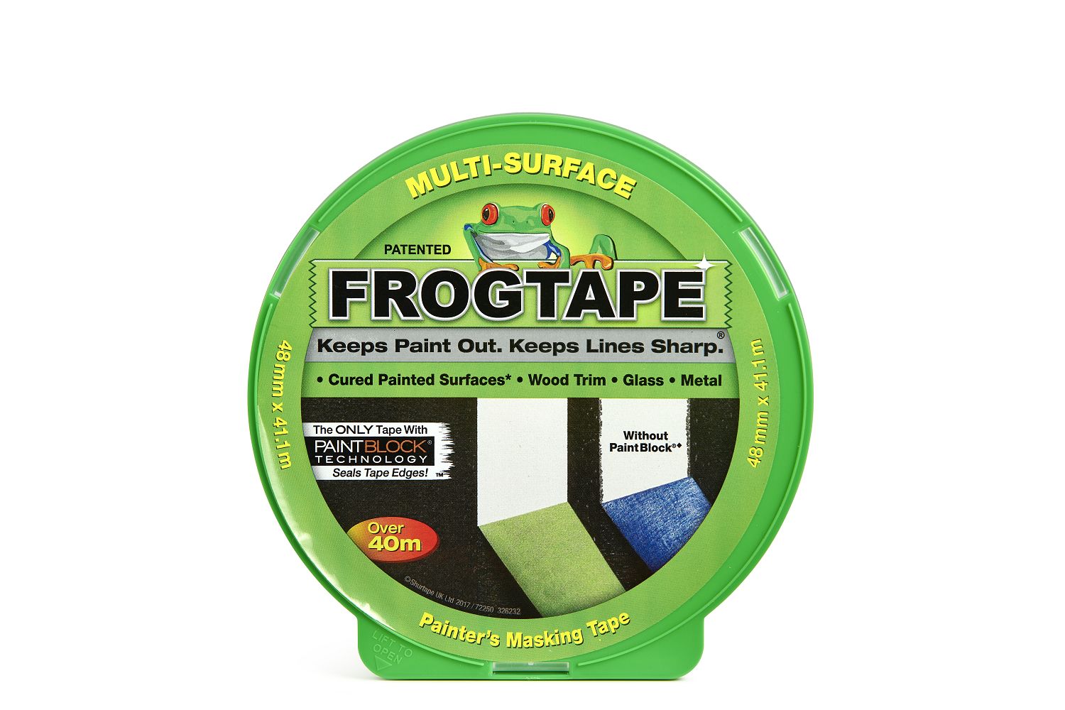 105943 FROGTAPE 142476 Green FrogTape Masking Tape 48mm x 41.1 m