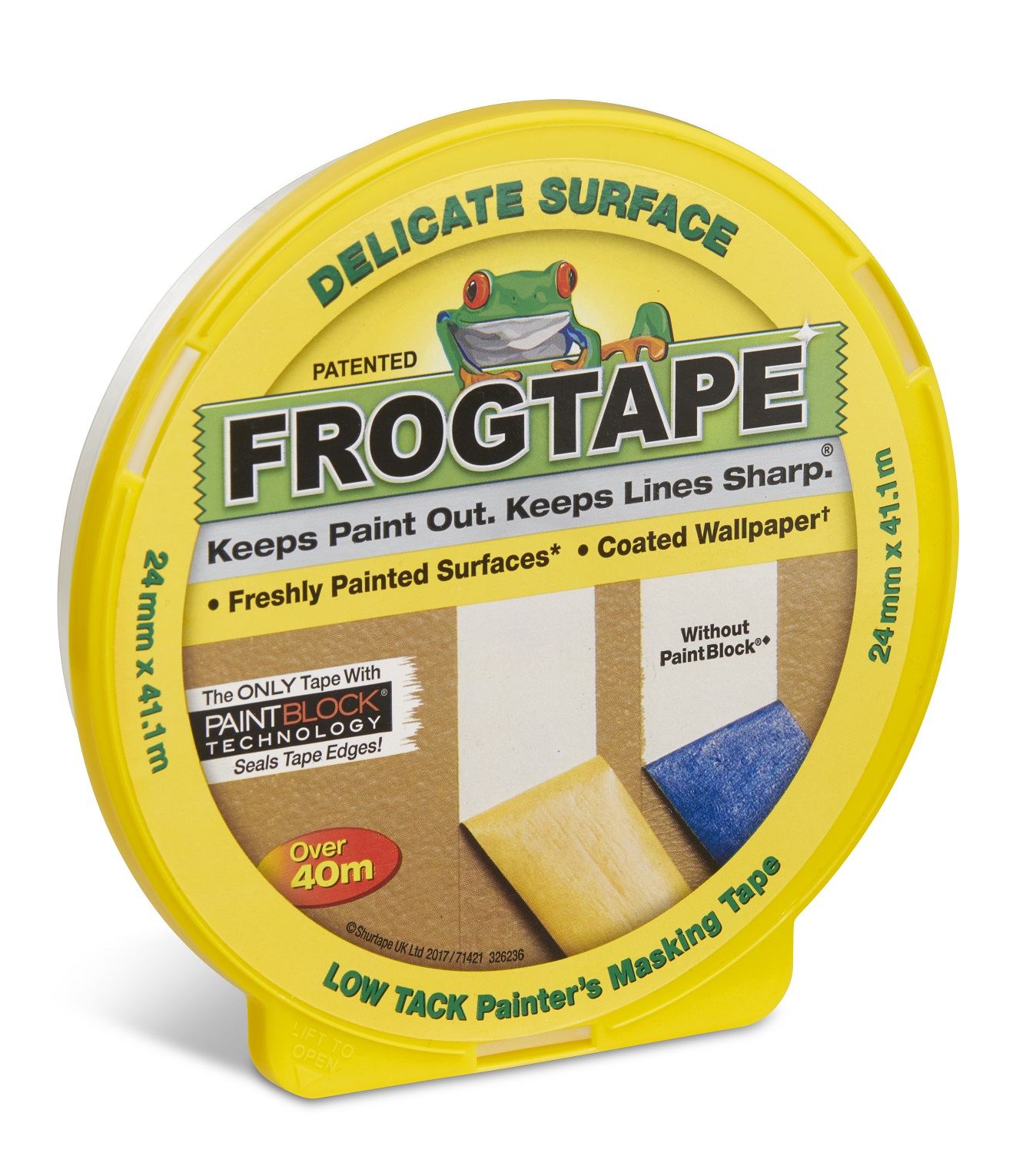 FROGTAPE Yellow FrogTape Delicate Surface Masking Tape 24mm x 41.1 m