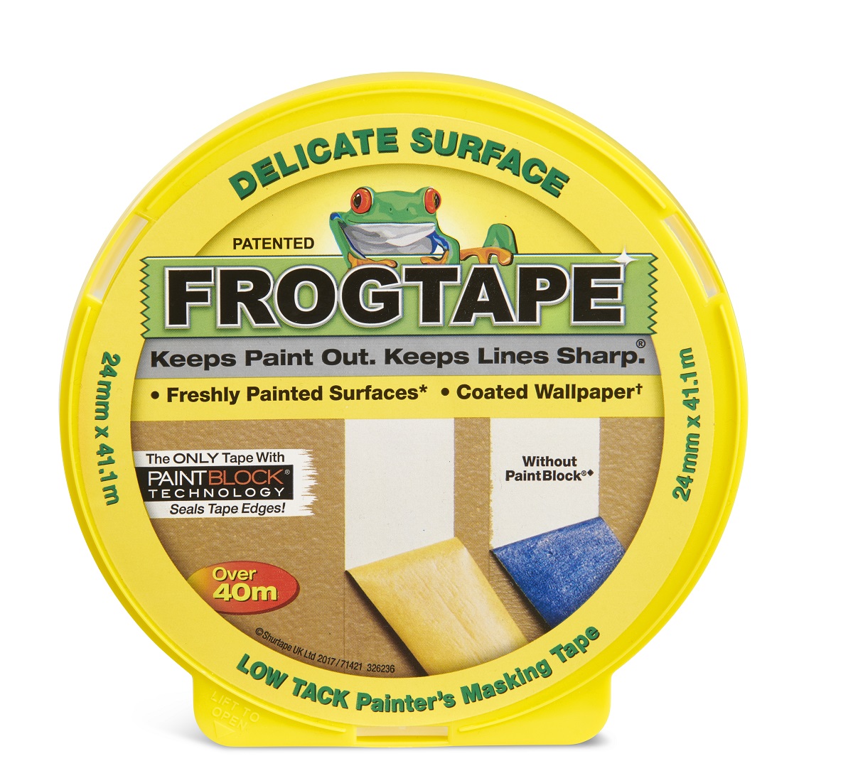 105947 FROGTAPE Yellow FrogTape Delicate Surface Masking Tape 24mm x 41.1 m