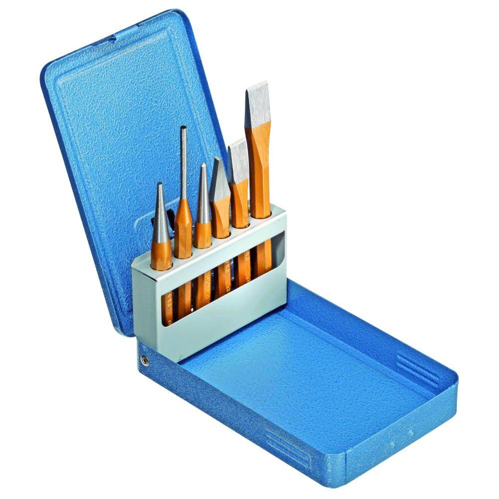 106-d Gedore 6-Piece Punch Set, Pin Punch, 10.0mm Shank