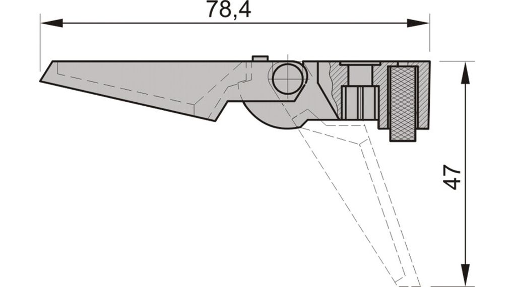 nVent SCHROFF 10603 Series Feet, 1 Per Pack Piece(s) 47 mm 78.4 mm 78.4mm