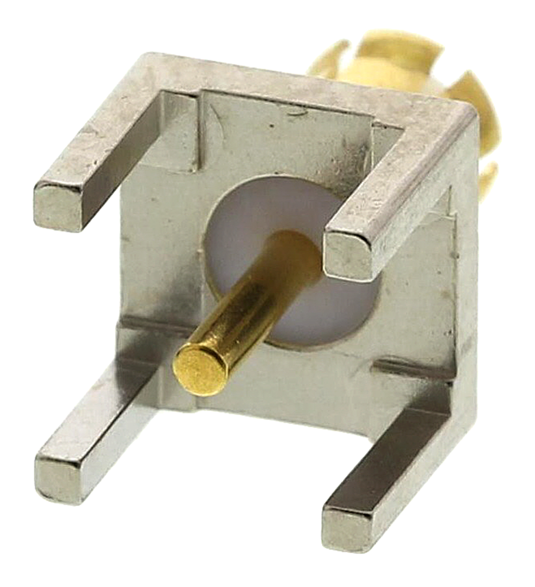 TE Connectivity AMP Series Through Hole Male MCX, 50 Ω, Straight Body Solder