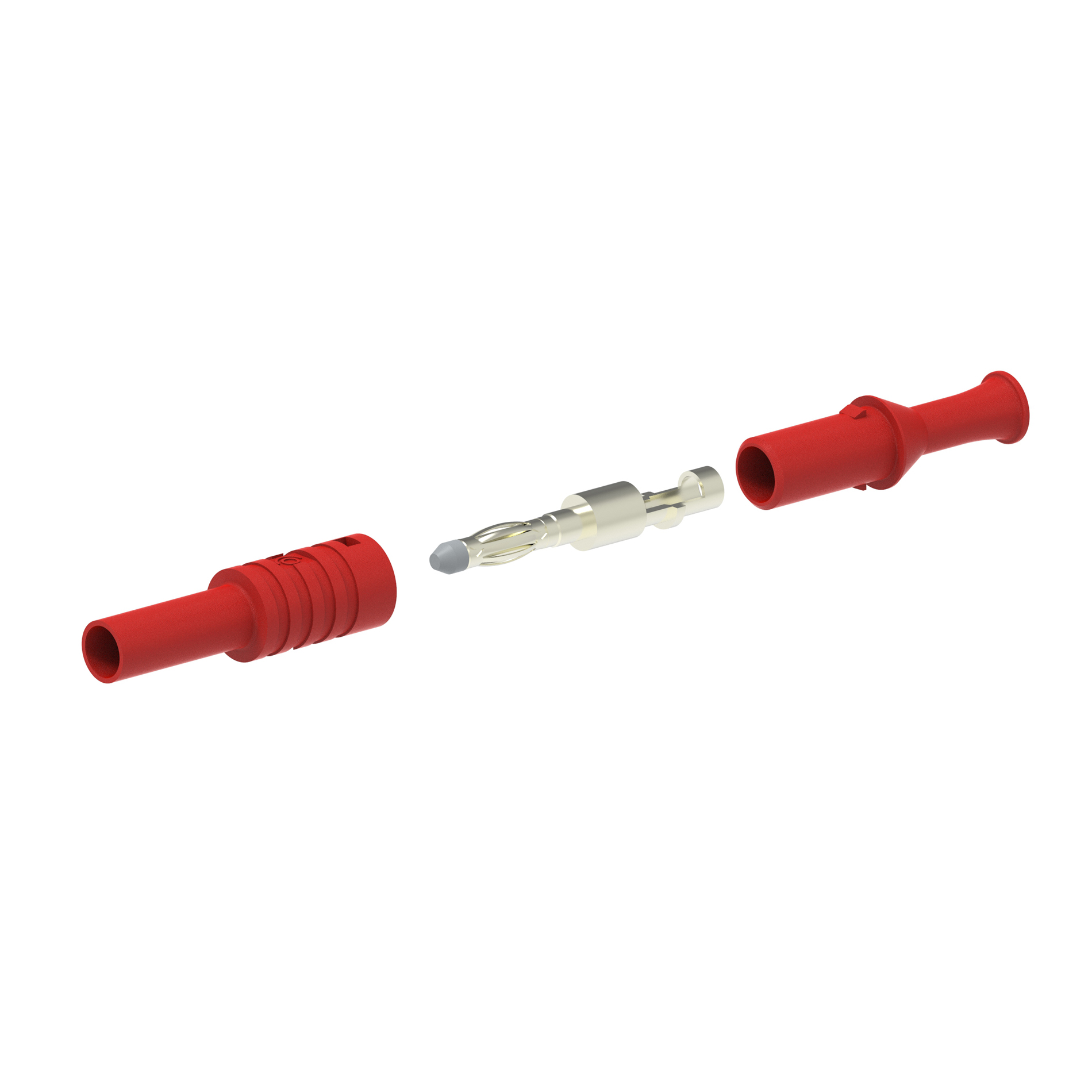Electro PJP Red Male Banana Plug, 4 mm Connector, Solder Termination, 1kV, 36A, Nickel Plating