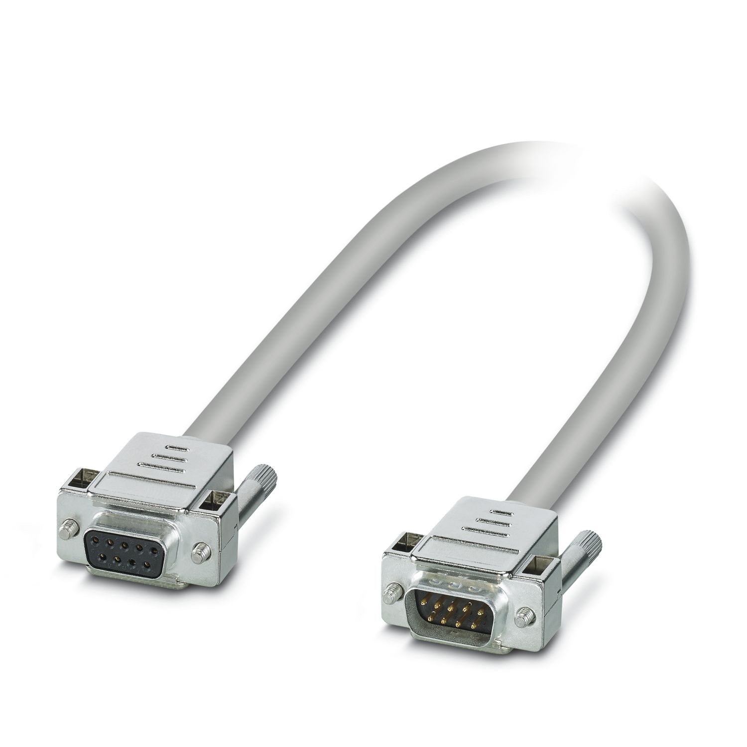 Phoenix Contact Female D-Sub 9-Pin to Male D-Sub Serial Cable, 3 m Halogen Free Sheath, 1066 Series