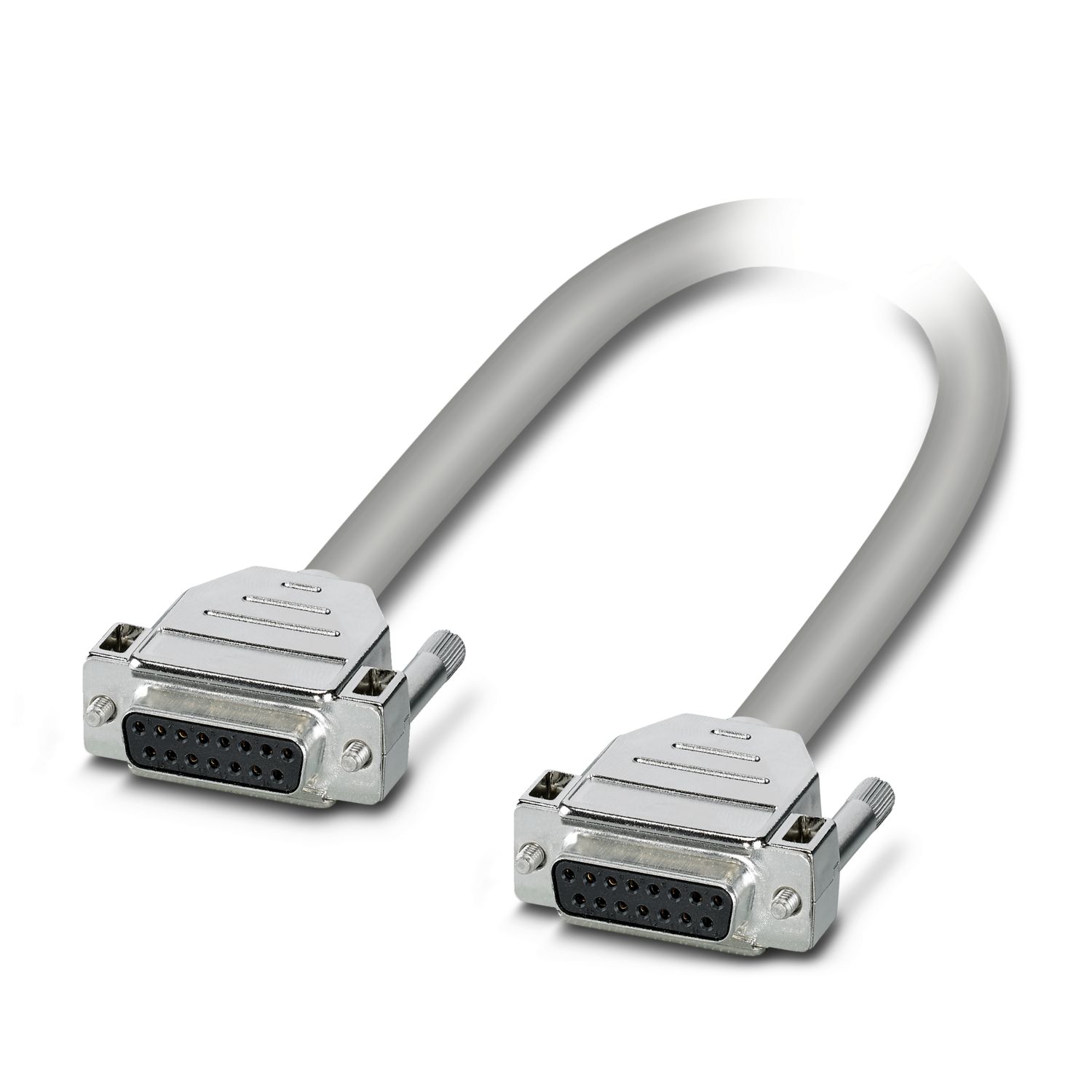 Phoenix Contact Female D-Sub 15-Pin to Female D-Sub Serial Cable, 3 m Halogen Free Sheath, 1066 Series