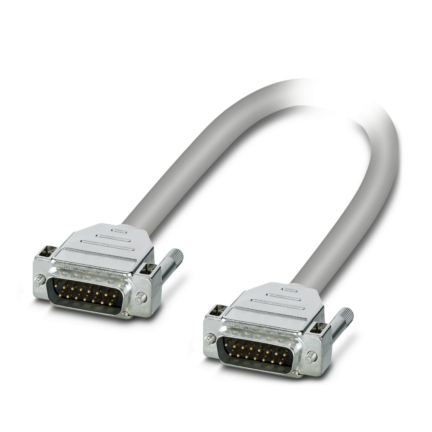 Phoenix Contact Male D-Sub 15-Pin to Male D-Sub Serial Cable, 3 m Halogen Free Sheath, 1066 Series