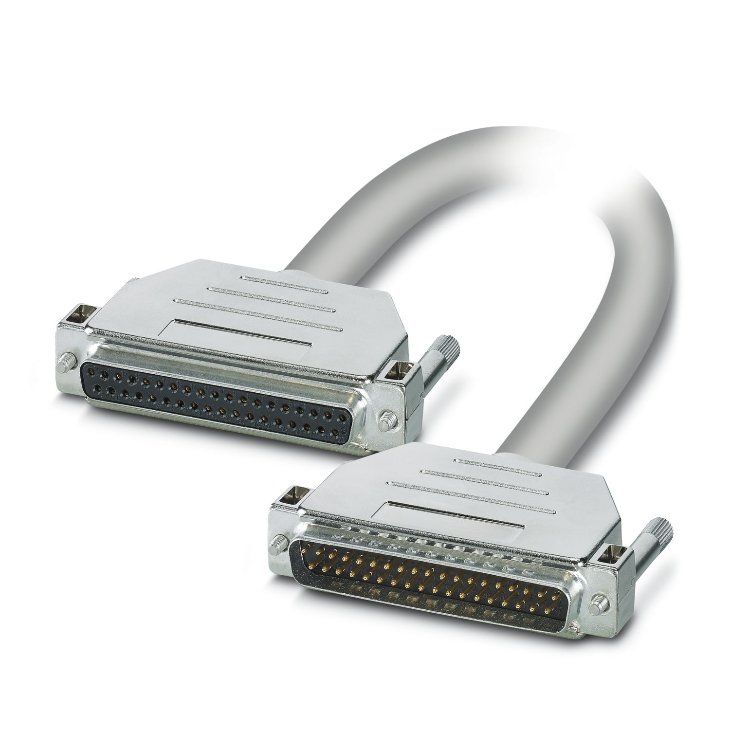Phoenix Contact Female D-Sub 37-Pin to Male D-Sub Serial Cable, 2 m Halogen Free Sheath, 1066 Series