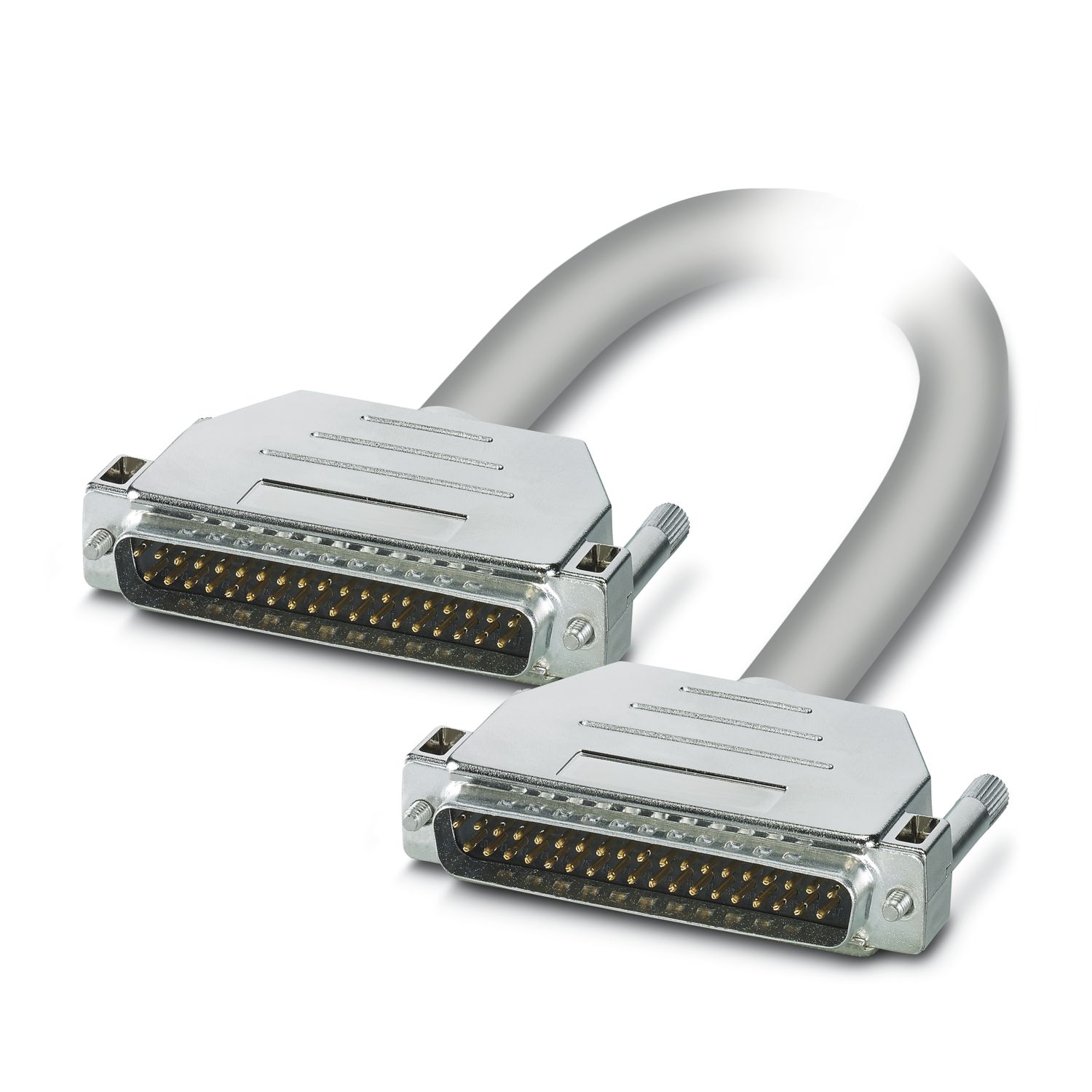 Phoenix Contact Male D-Sub 37-Pin to Male D-Sub Serial Cable, 2 m Halogen Free Sheath, 1066 Series