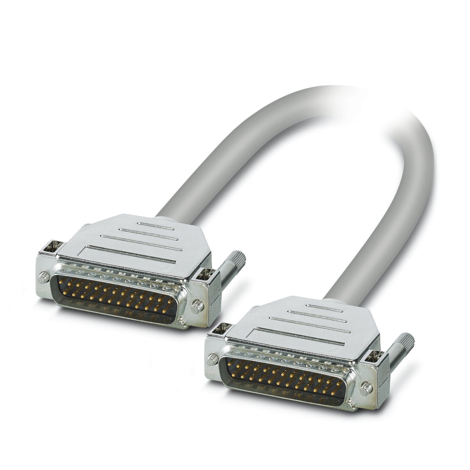 Phoenix Contact Male D-Sub 25-Pin to Male D-Sub Serial Cable, 3 m Halogen Free Sheath, 1066 Series