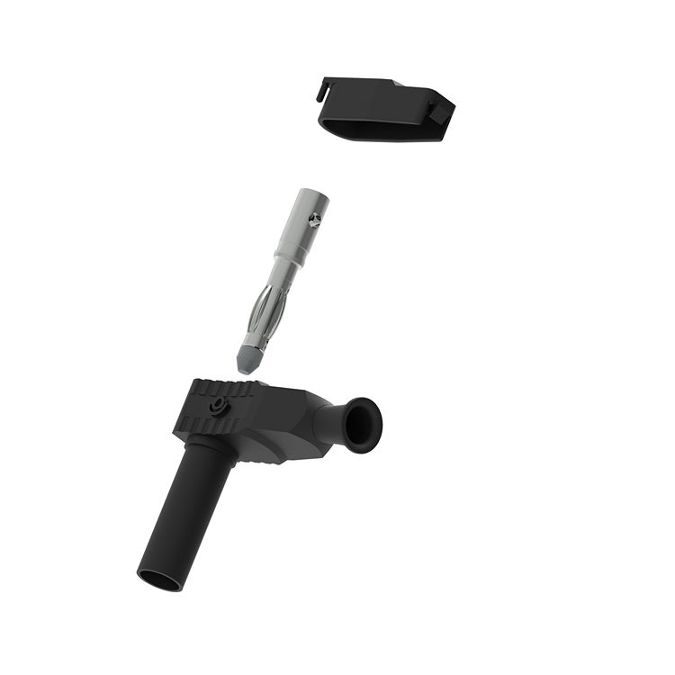 Electro PJP Black Male Banana Plug, 4 mm Connector, Solder Termination, 1kV, 20A, Nickel Plating