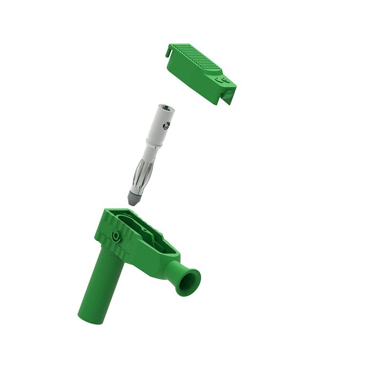 Electro PJP Green Male Banana Plug, 4 mm Connector, Solder Termination, 1kV, 20A, Nickel Plating
