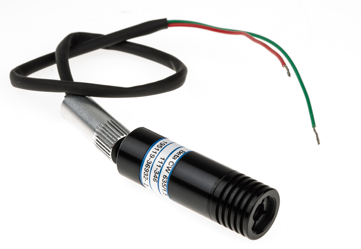 Global Laser 1068-40-000 Laser Module 633 nm 1.5 mW Continuous Wave, TTL control Ellipse pattern 5.5 V 4.5 V