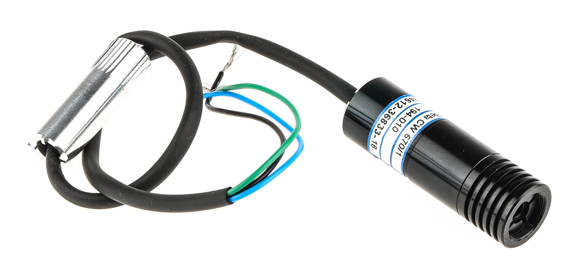 Global Laser 1068-42-000 Laser Module 670 nm 1 mW Continuous Wave, TTL control Ellipse pattern -12 V -8 V