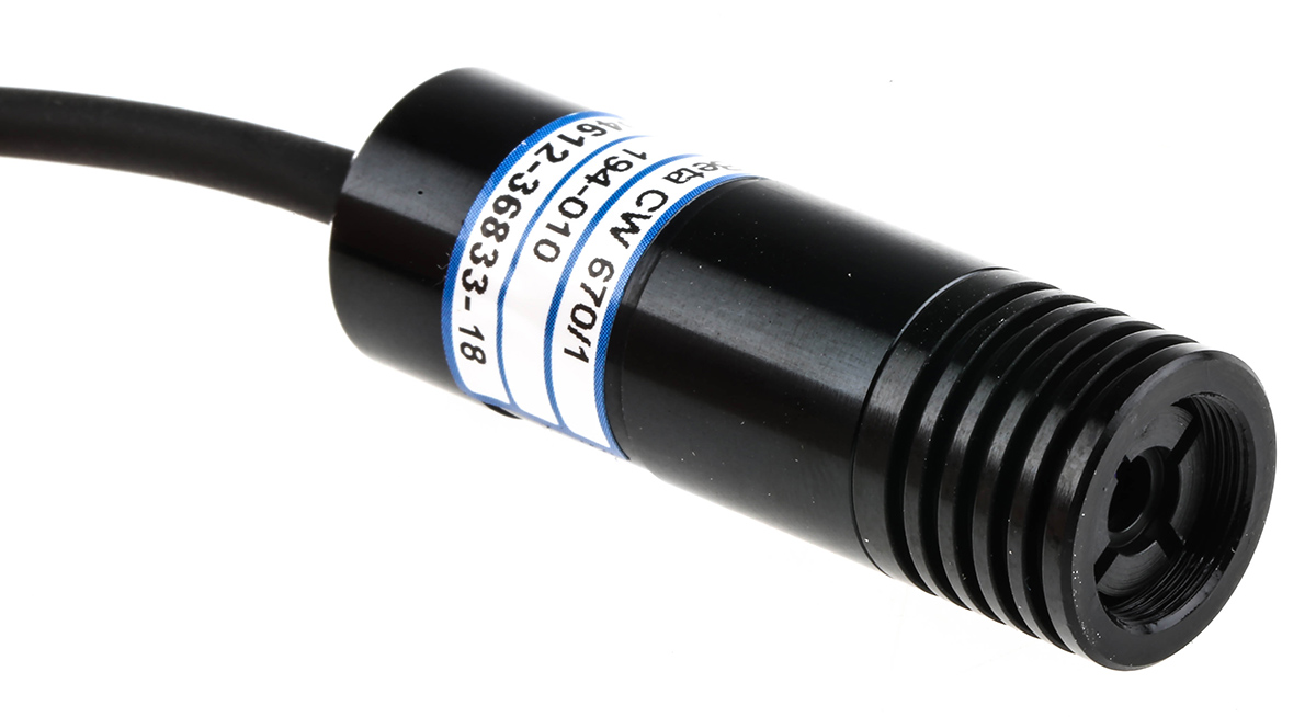 1068-42-000 Global Laser  Laser Module 670 nm 1 mW Continuous Wave, TTL control Ellipse pattern -12 V -8 V