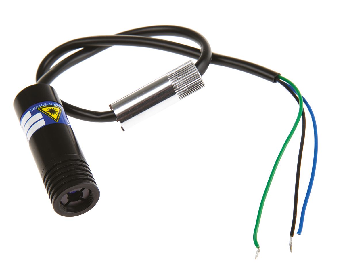 Global Laser 1068-43-000 Laser Module 670 nm 3 mW Continuous Wave, TTL control Dot pattern -12 V -8 V