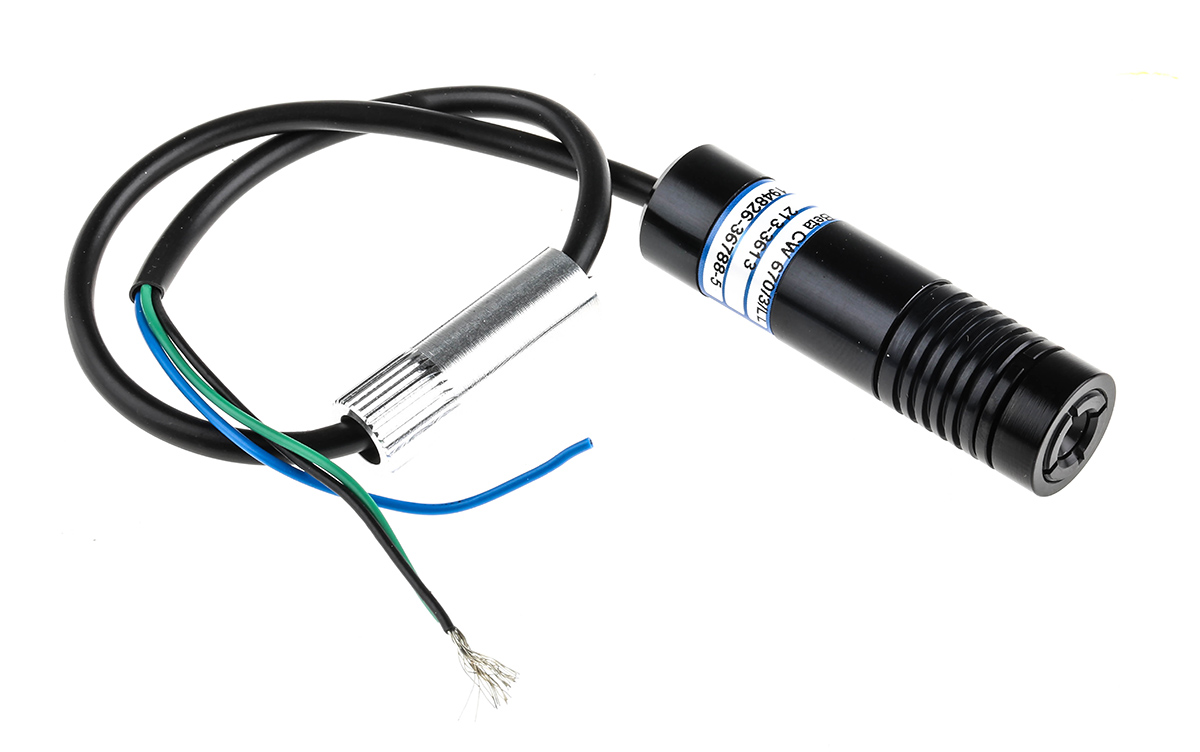 Global Laser 1068-45-000 Laser Module 670 nm 3 mW Continuous Wave, TTL control Line, Dot pattern -12 V -5 V