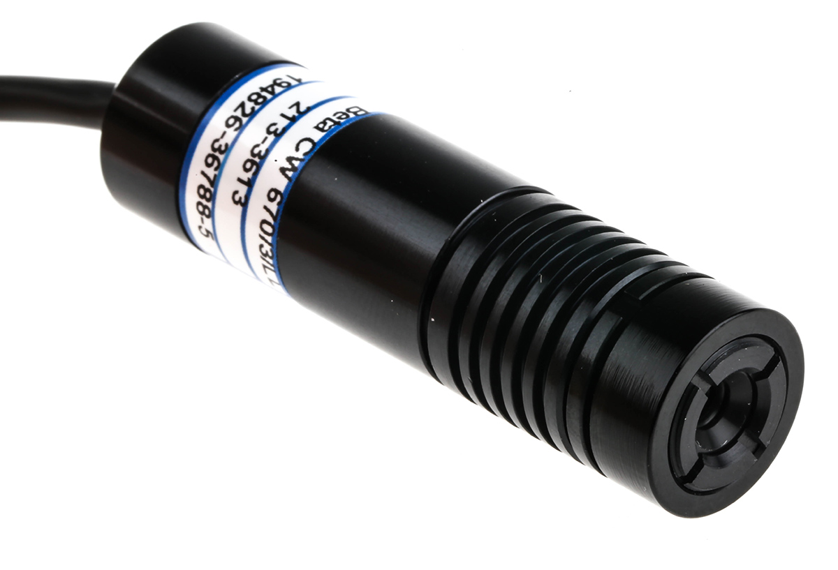 1068-45-000 Global Laser  Laser Module 670 nm 3 mW Continuous Wave, TTL control Line, Dot pattern -12 V -5 V