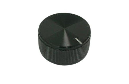 RS PRO Potentiometer Knob 32 mm 6.4 mm, Black