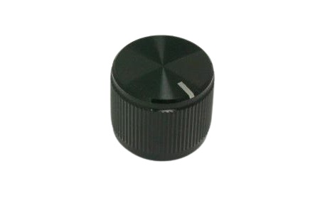 RS PRO Potentiometer Knob 19 mm 6.4 mm, Black