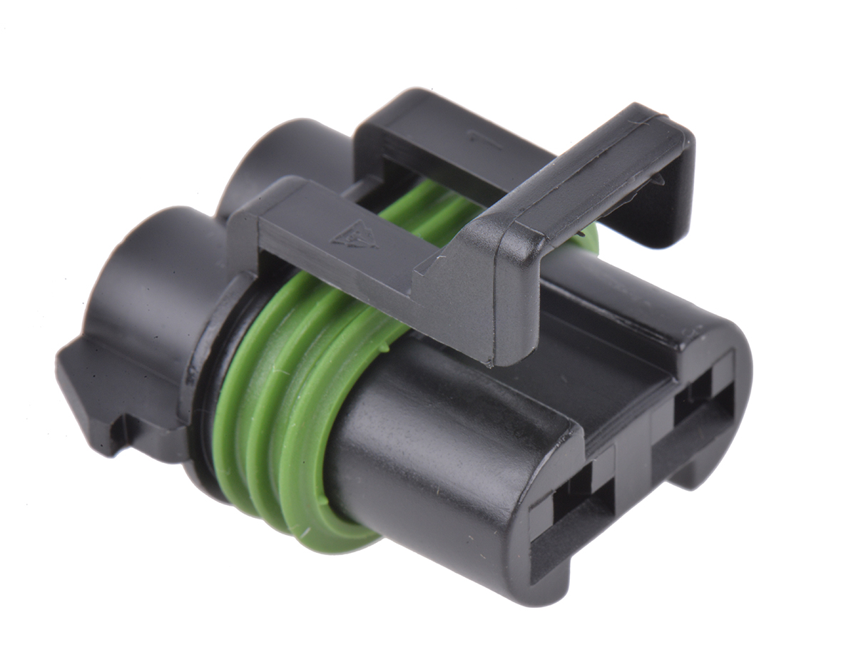 Delphi, Metri-Pack 630 Automotive Connector Female Black Cable 2 Way Crimp Termination 10737825