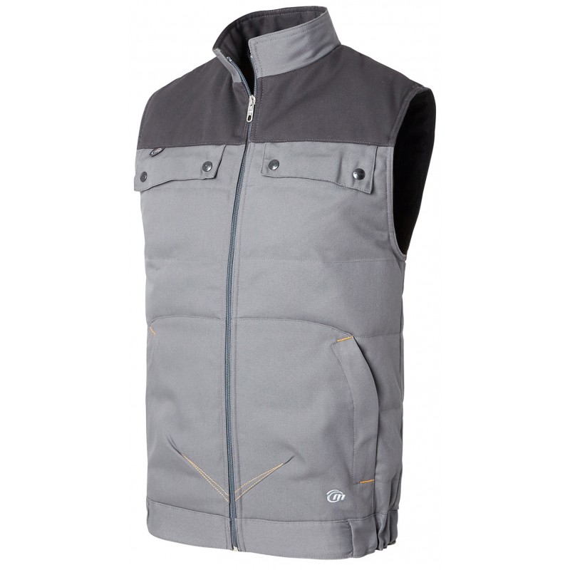MOLINEL Charcoal, Charcoal Grey, Grey, Natural Green Unisex Gilet, M