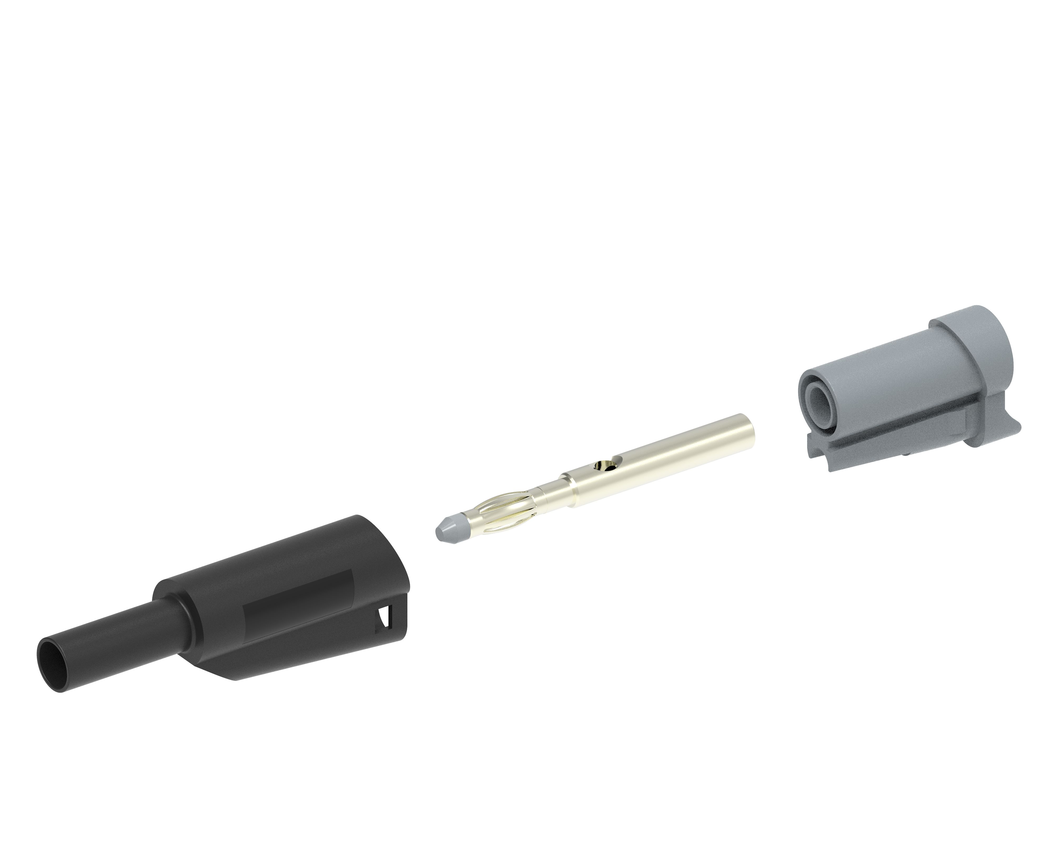 Electro PJP Black Male Banana Plug, 4 mm Connector, Solder Termination, 1kV, 20A, Nickel Plating