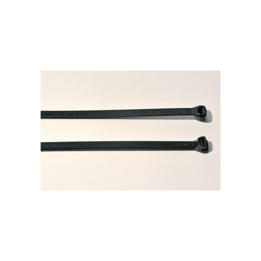 HellermannTyton Cable Tie, 369 mm x 7.7mm, Black Polyamide 66
