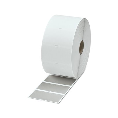 Phoenix Contact Silver Label, 100 mm Width, 3000 Per Roll Qty, 50 mm