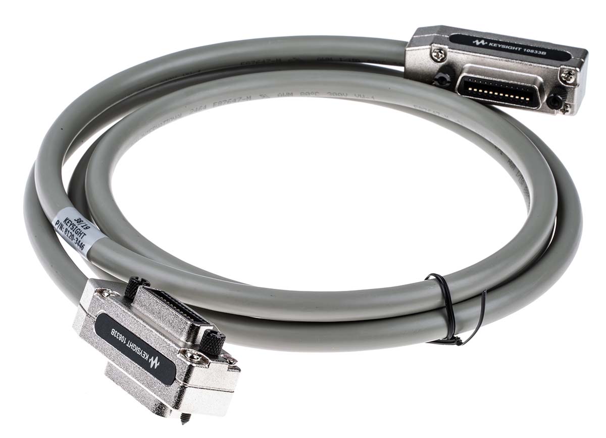 Keysight Technologies Male GPIB to Male GPIB Parallel Cable, 2 m, Grey Sheath