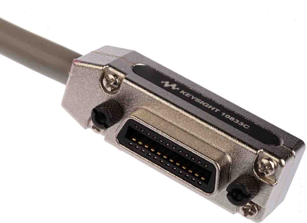 10833c Keysight Technologies Male GPIB to Male GPIB Parallel Cable, 4 m, Grey Sheath