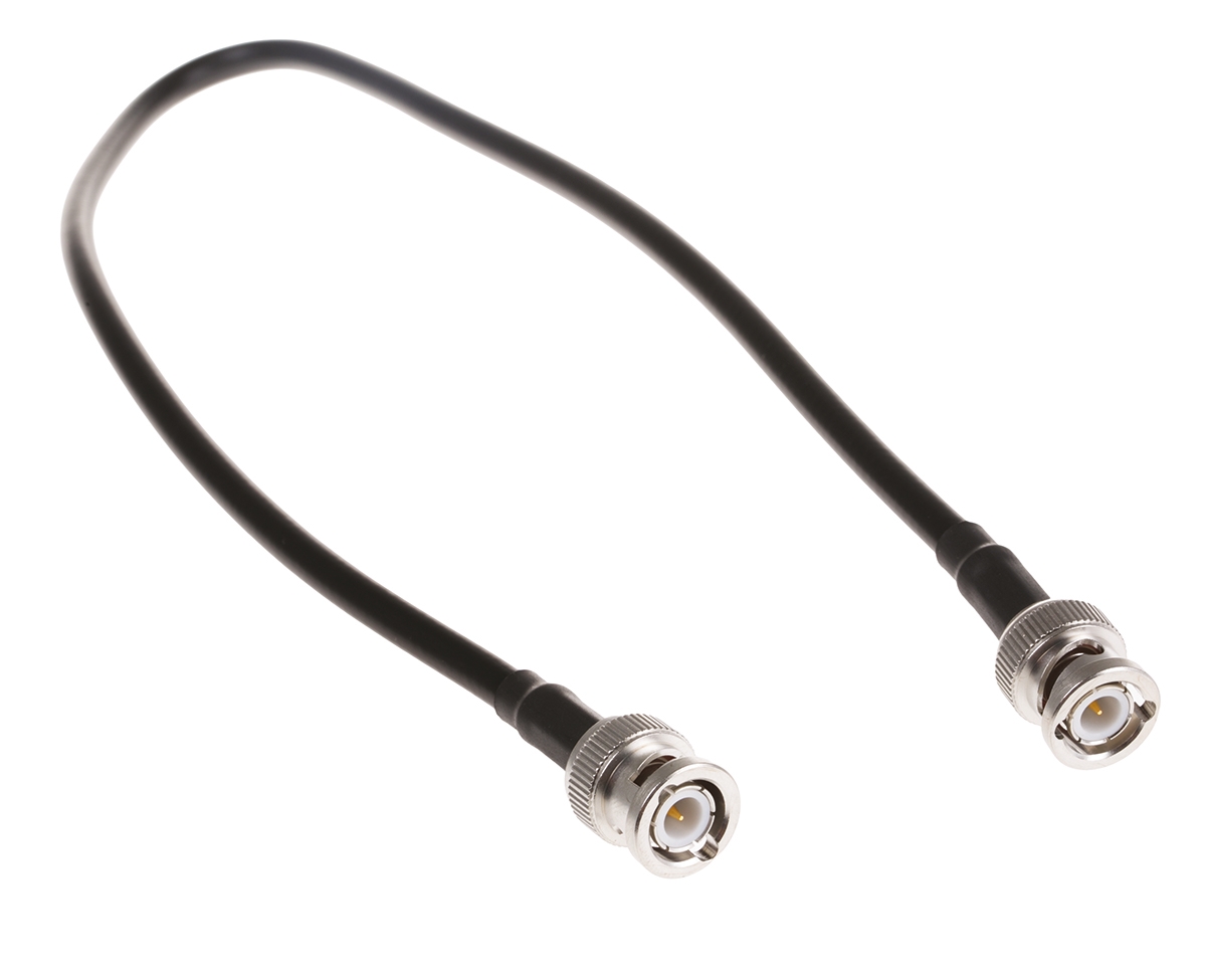 Atem BNC Series, 500 mm, RG223 Coaxial Coaxial Cable 50 Ω, Black, Terminated