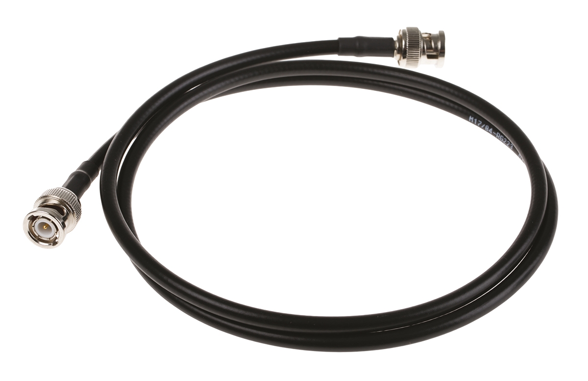 Atem BNC Series, 1 m, RG223 Coaxial Coaxial Cable 50 Ω, Black, Terminated