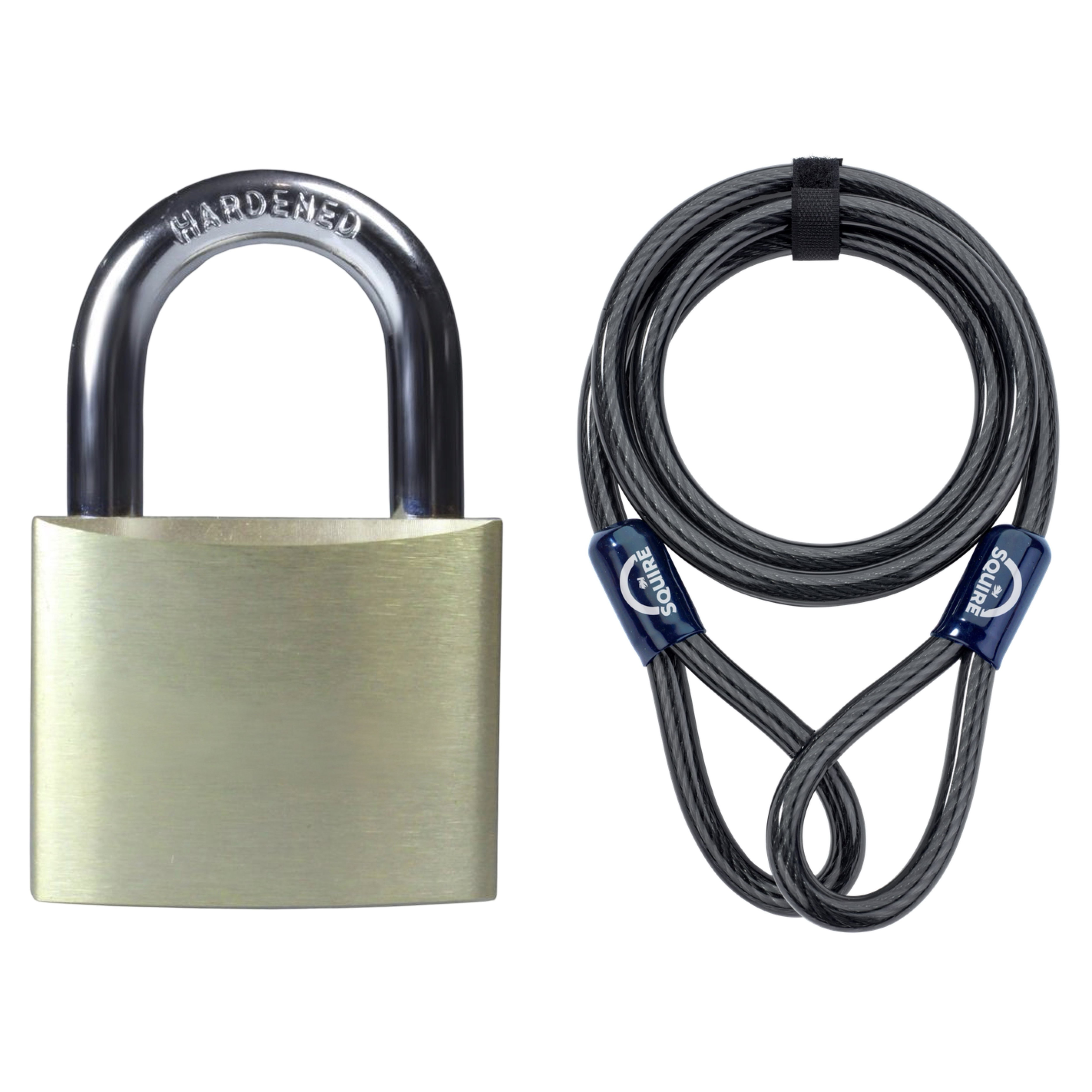 Squire Key Lock Brass Padlock, 6.35 mm Shackle, 40 mm Body