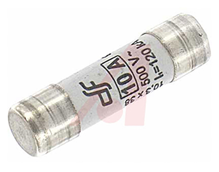 Altech 10A T Ceramic Cartridge Fuse, 10 x 38 mm
