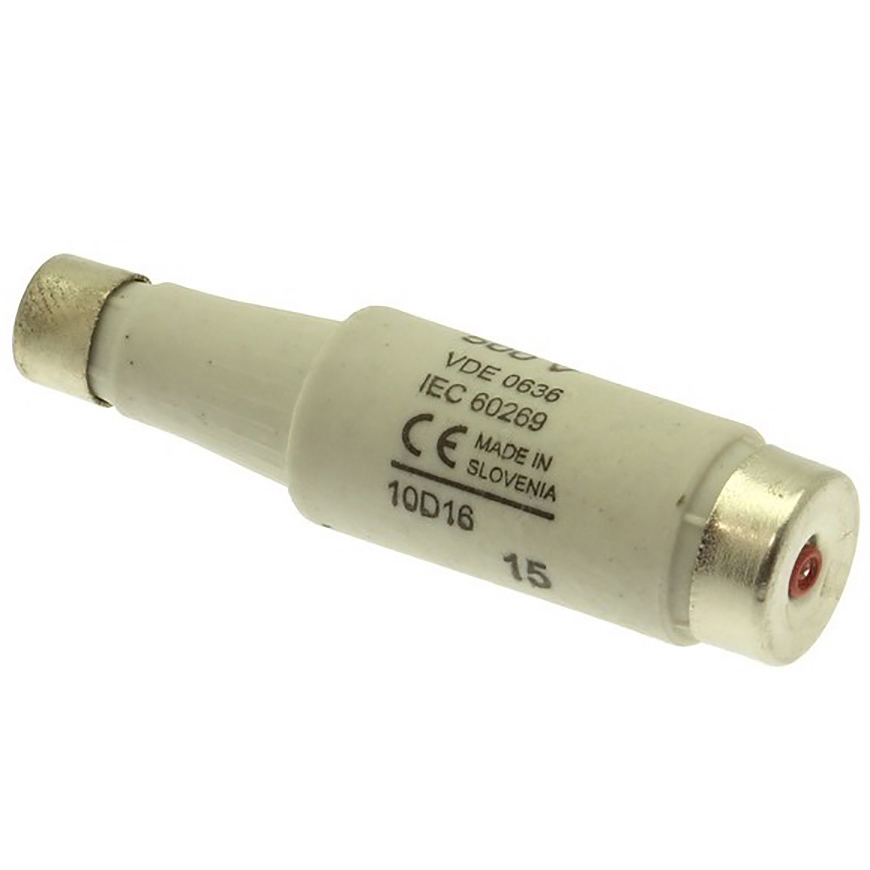 10d16 Eaton 10A D1 Bottle Fuse, E16 Thread Size, 500V ac