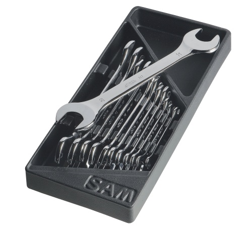 SAM 12-Piece Open End Spanner, 6 x 7 to 27 x 32 mm