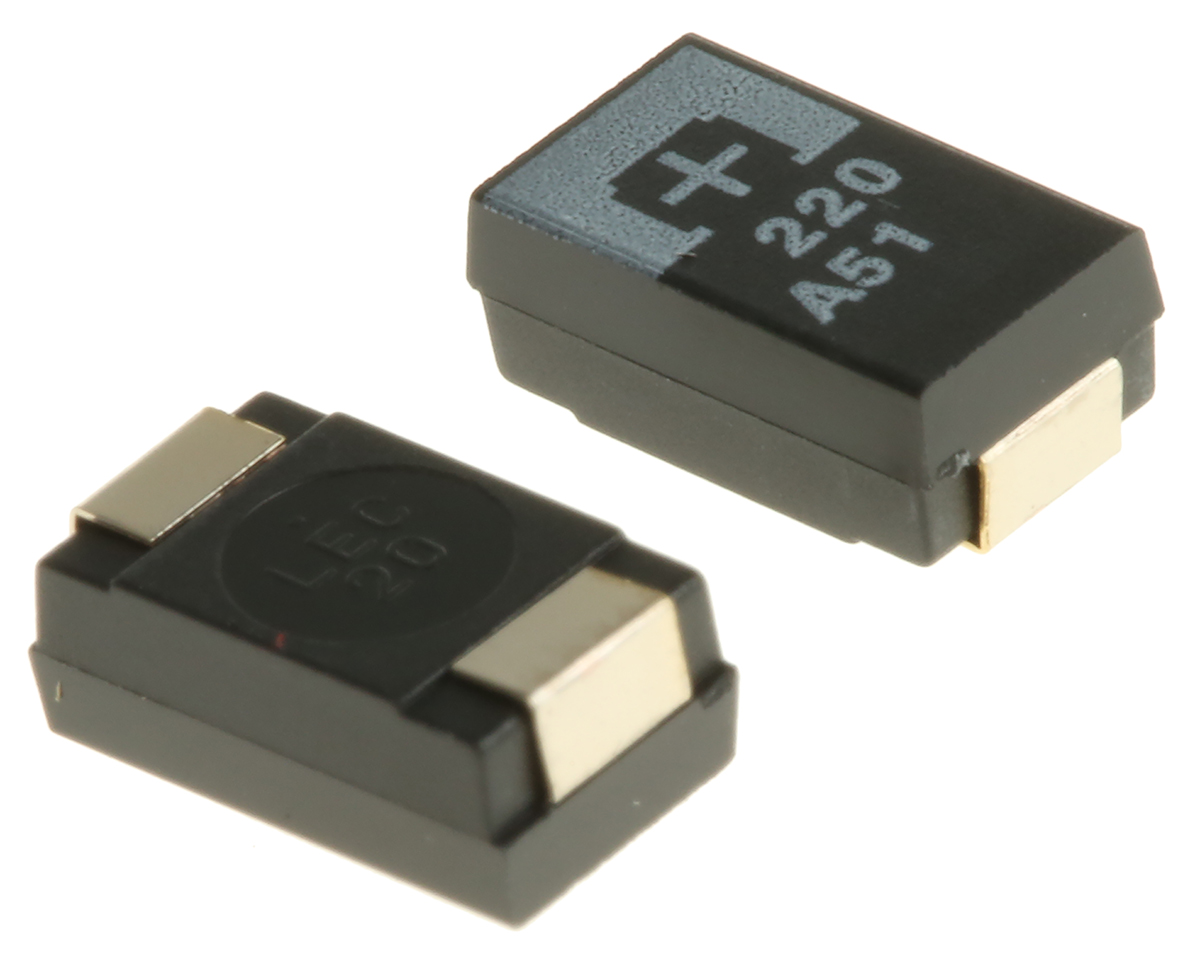 Panasonic 220 μF Surface Mount Polymer Capacitor, 10V dc